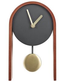 Clock BLATTEN 16 cm Black