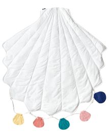 KAAMED Kids Playmat Seashell 110 x 110 cm White