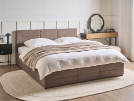 DIYARO Super Kingsize Ottoman Boucle Bedframe - Taupe