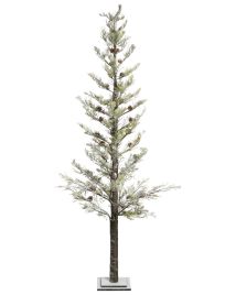 GRENIVONA Artificial Christmas Tree LED Decoration 245cm - White