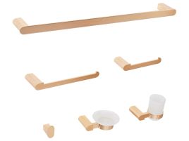 WISBOROUGH 6-Piece Bathroom Hardware Set - Gold