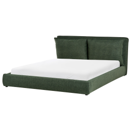 BAJONA Super Kingsize Fabric Bedframe - Dark Green