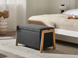 BOJAXO Ottoman Storage Bench - Black