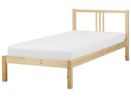 VENNIA Bedframe Wood 90 x 200cm EU Single Bed Light Wood