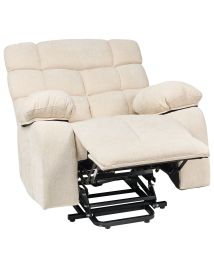 GAVORA Fabric Electric Recliner Sofa - Light Beige