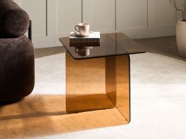 RAKUXA Abstract Style Side Table - Brown