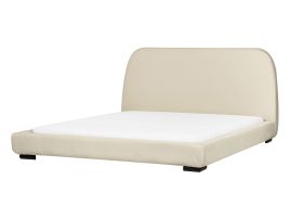 ROSSEL Waterbed Fabric 160 x 200cm EU Kingsize Bedframe Cream