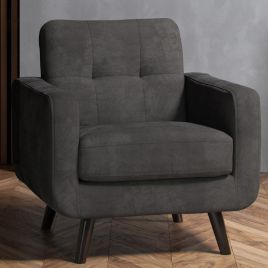 MAVERON Fabric Armchair - Graphite