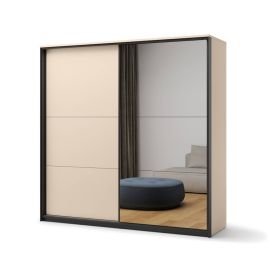 LINNA 2 Door Mirrored Sliding Wardrobe - 220cm
