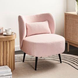 Armchair OTSBY II Boucle Pastel Pink