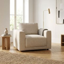 COMBE Fabric Armchair - Beige