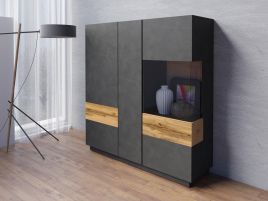 Salamandar 46 Large Display Cabinet Right Side Wotan Oak - Matera