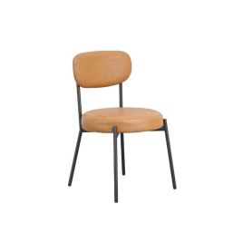 SMIREN Fabric Dining Chairs Set of 2 - Caramel