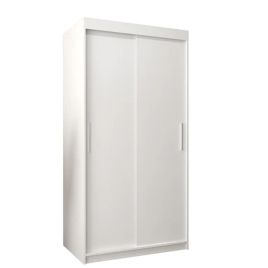 TIVERTON 2 Door Sliding Wardrobe White - 100cm