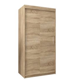 TIVERTON 2 Door Sliding Wardrobe Light Oak - 100cm