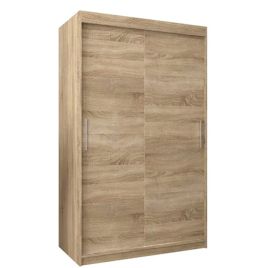 TIVERTON 2 Door Sliding Wardrobe Light Oak - 120cm