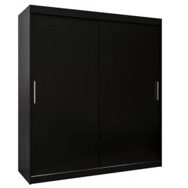 TIVERTON 2 Door Sliding Wardrobe Black - 180cm