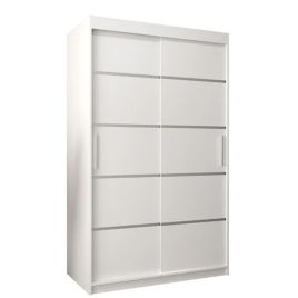 VICENZA 2 Door Sliding Wardrobe White - 120cm