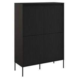 TRADESSA Highboard Cabinet - Black Matt