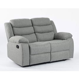 ESPERANZA Fabric 2 Seater Recliner Sofa - Grey