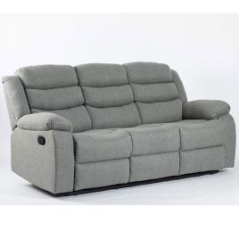 Esperanza 3 Seater Fabric Recliner - Grey