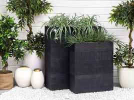 Plant Pot 80x30x92cm Black