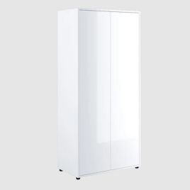 DONNELL 2 Door Wardrobe White Gloss - 101cm