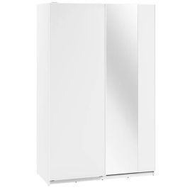 SULLIVAN 2 Door Mirrored Sliding Wardrobe White - 170cm