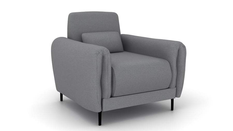 HOXLEY Fabric Sofa Armchair - Grey