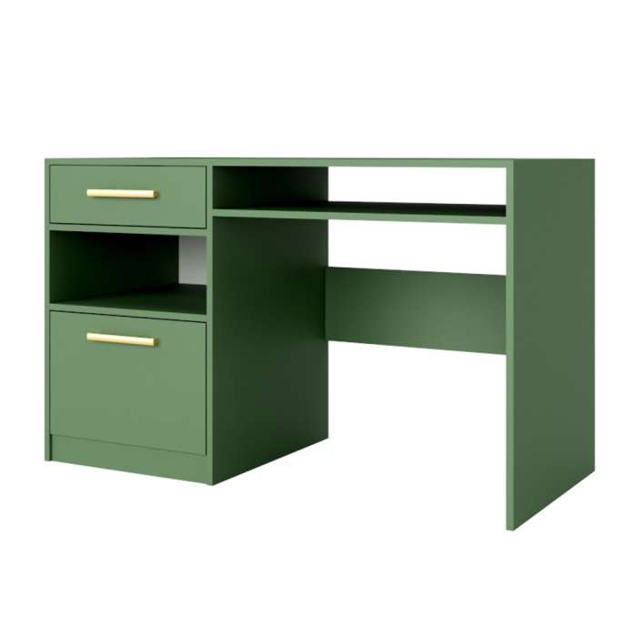 BARNSLEY Wooden Office Computer Desk - Green