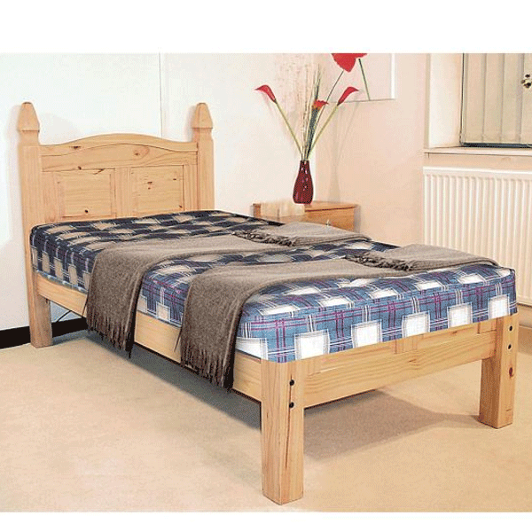 Waltham Solid Wood Bed Frame With Low Footend - Double Bed