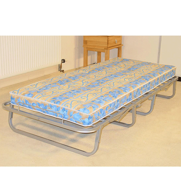 Puyallup Single Folding Bed Compact and Stylish Silver Metal Frame
