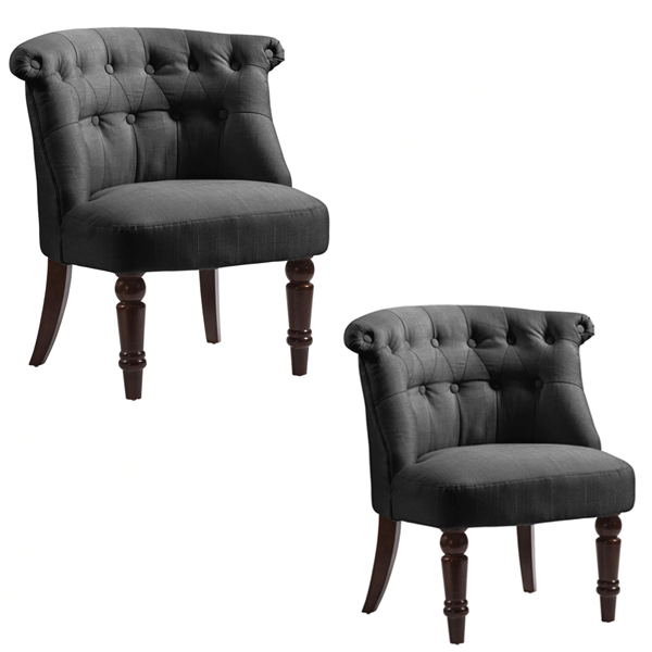 Crediton Fabric Armchair 2pc - Black