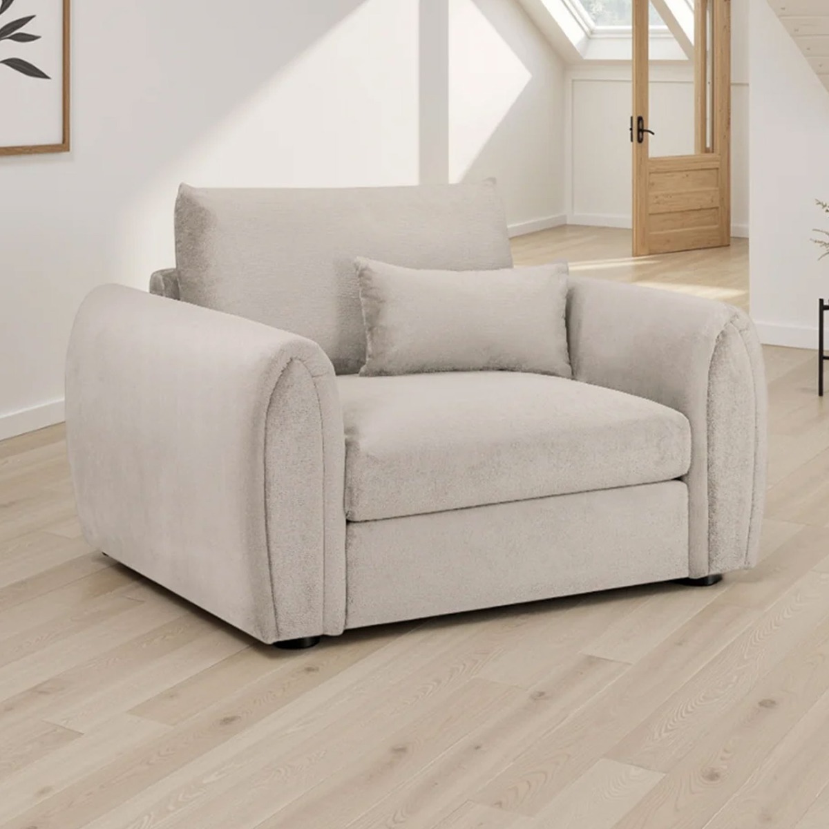 ANDREW Velvet Armchair - Mocha