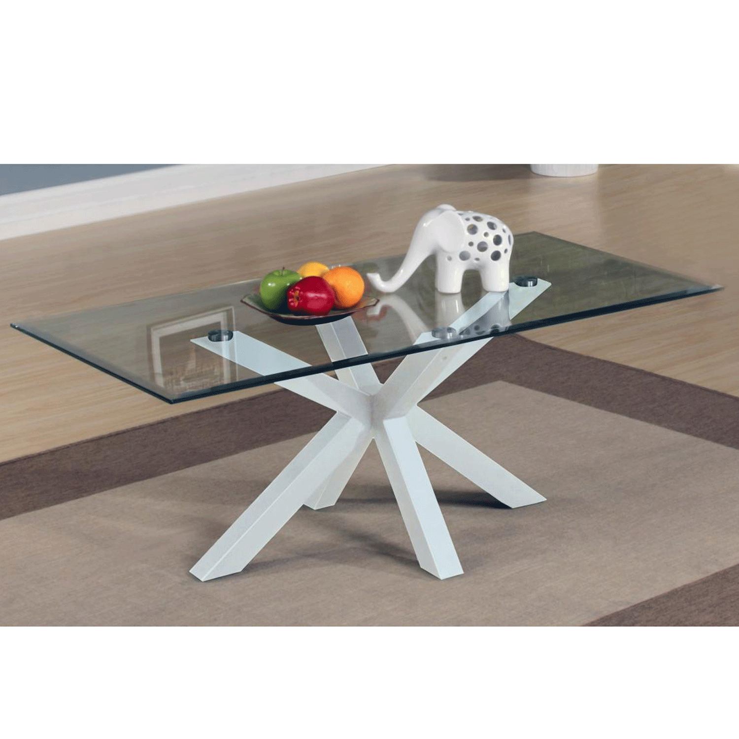 Marlow High Shine Gloss Coffee Table Contemporary Elegance in White