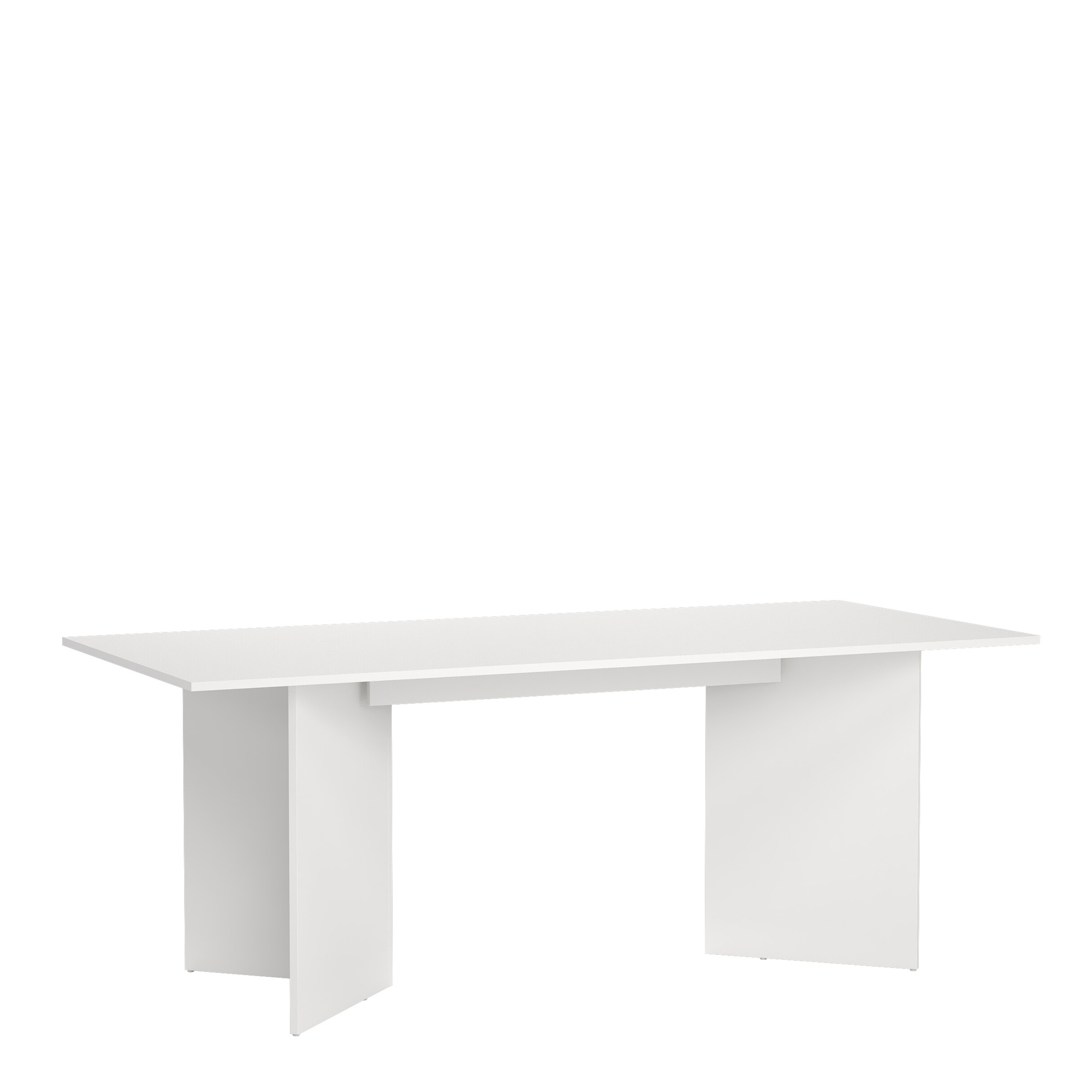 KINFOLK Rectangular Shape Large Dining Table - White