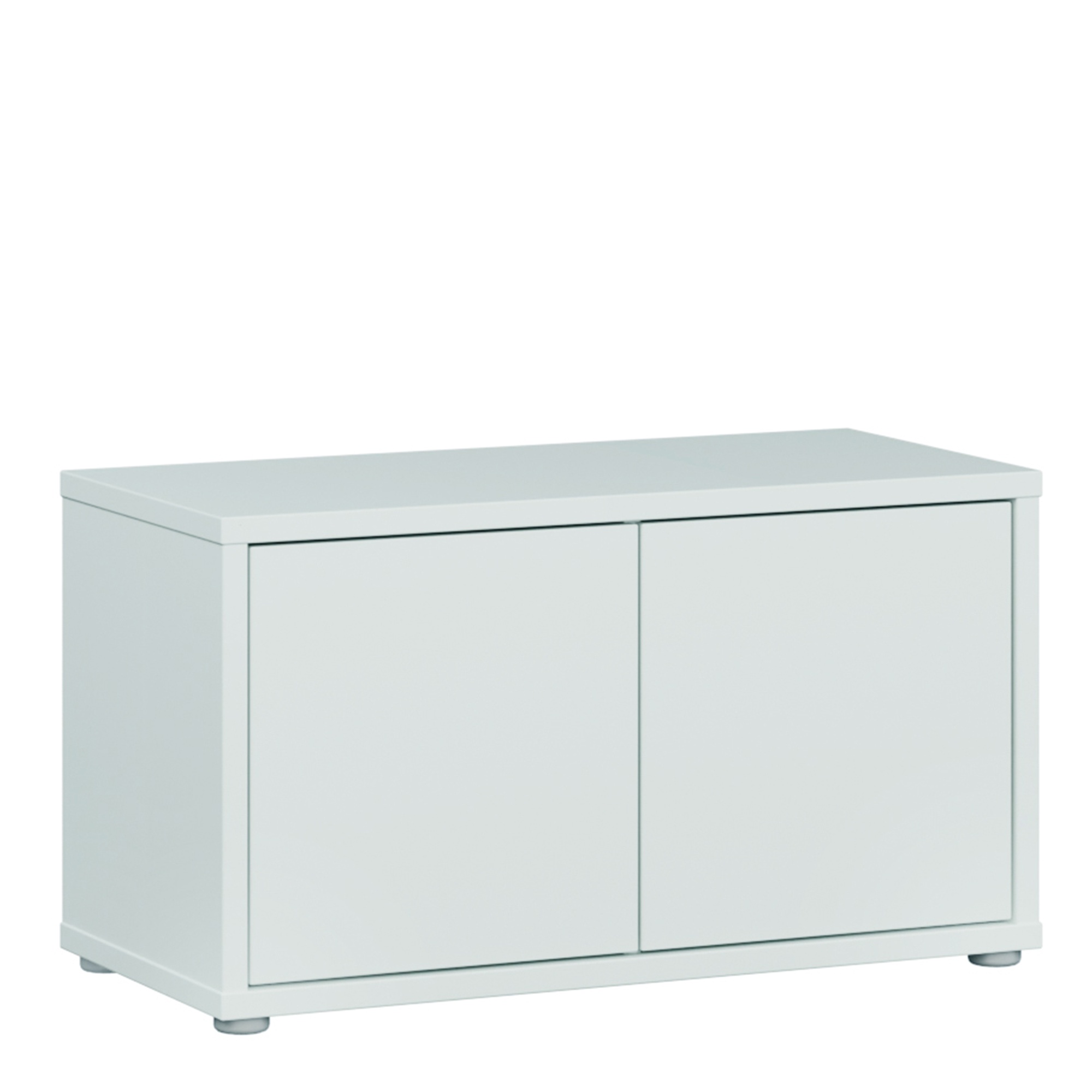 AVELINE Shoe Storage Bench with 2 Push to Open Doors - Light Grey