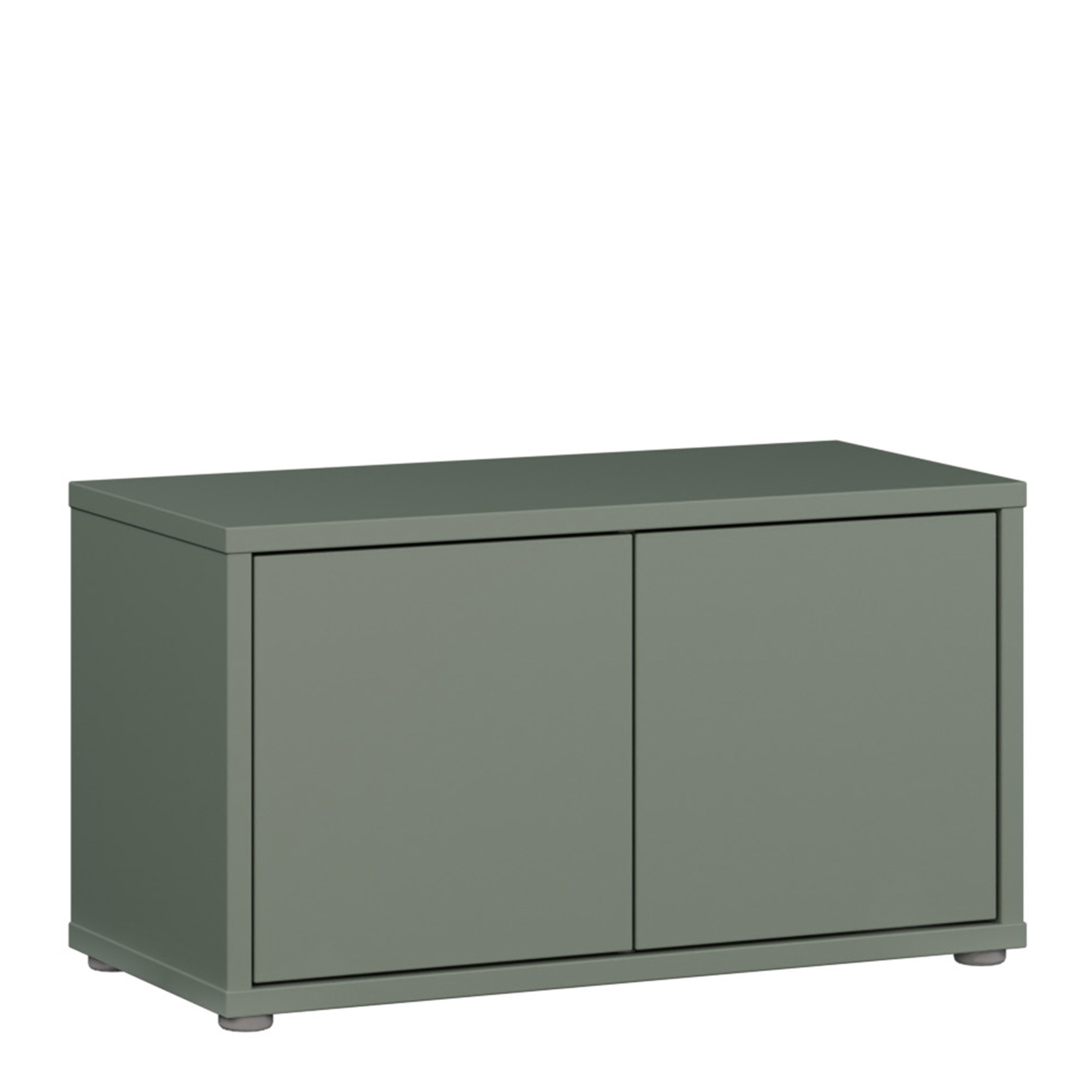 AVELINE Shoe Storage Bench with 2 Push to Open Doors - Sage Green