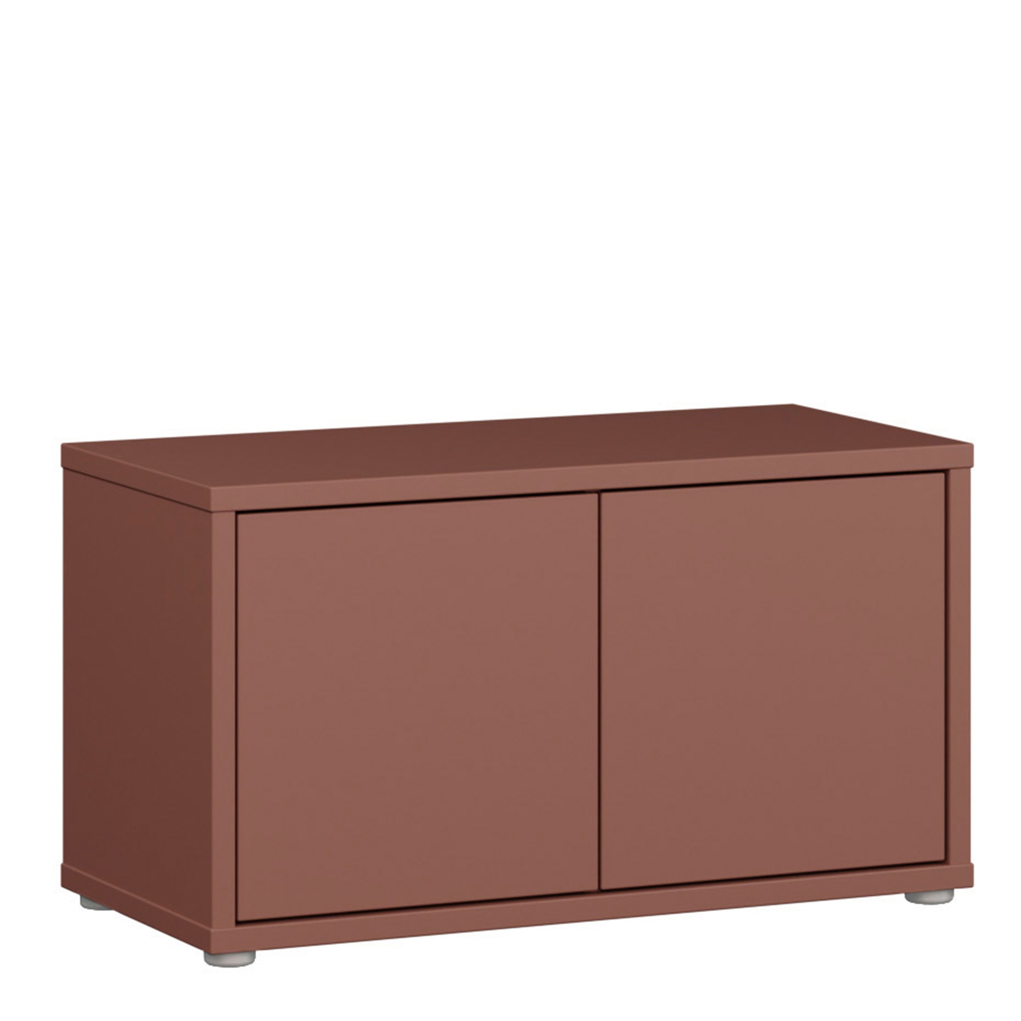 AVELINE Shoe Storage Bench with 2 Push to Open Doors - Terracotta