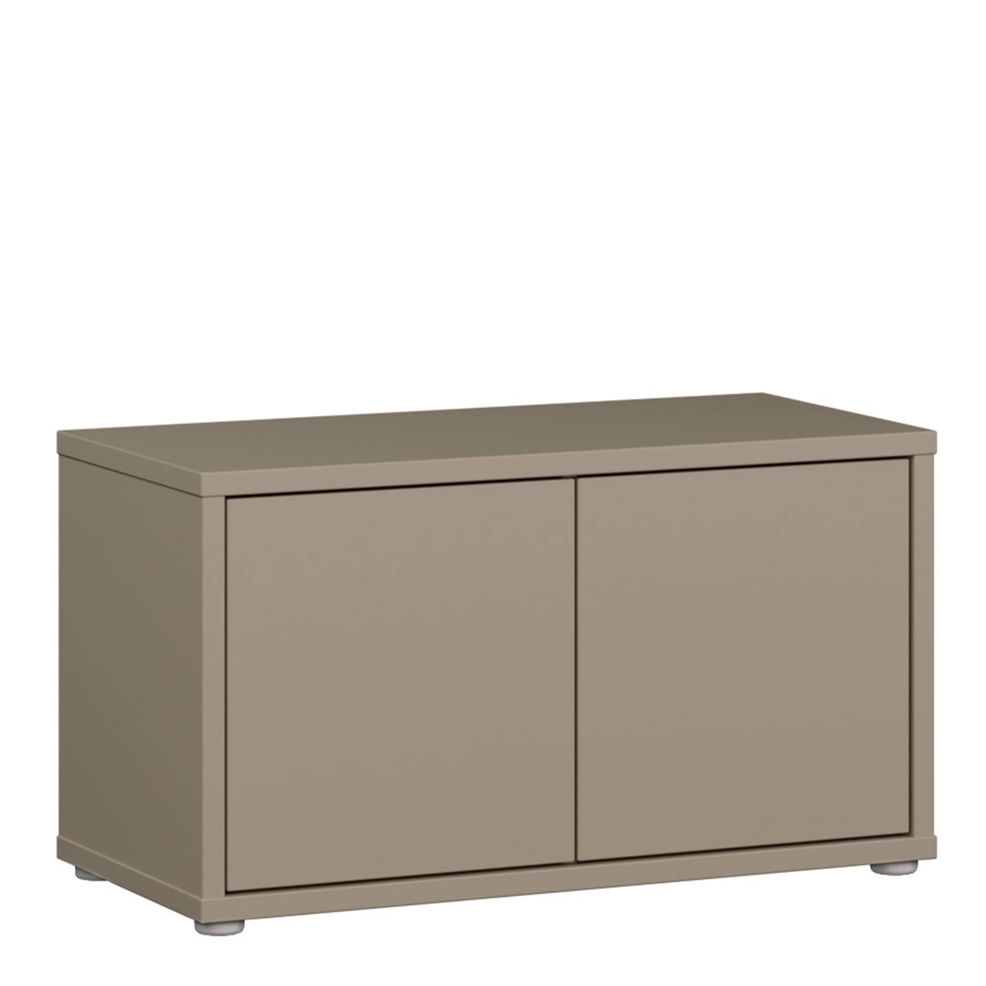 AVELINE Shoe Storage Bench with 2 Push to Open Doors - Taupe