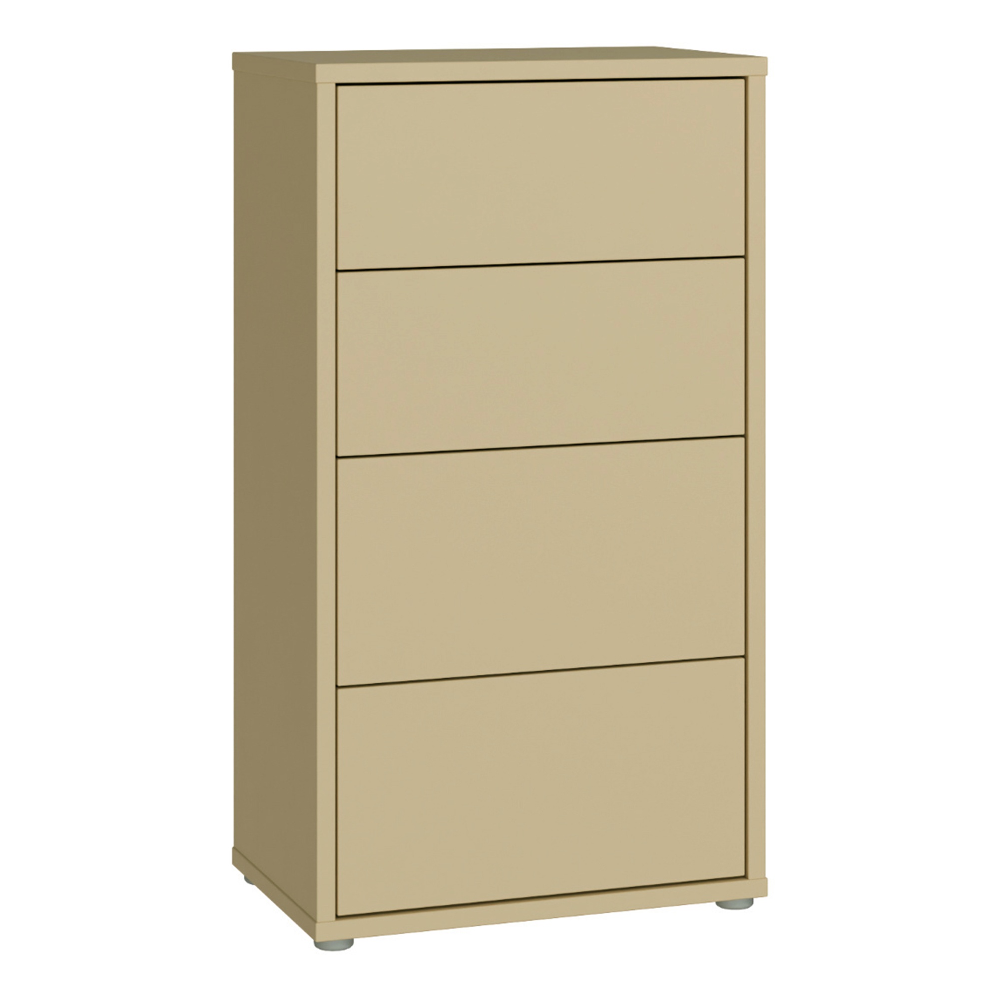 AVELINE Yellow Chest of Drawers - Tallboy, Medium-sized, 4 Drawers