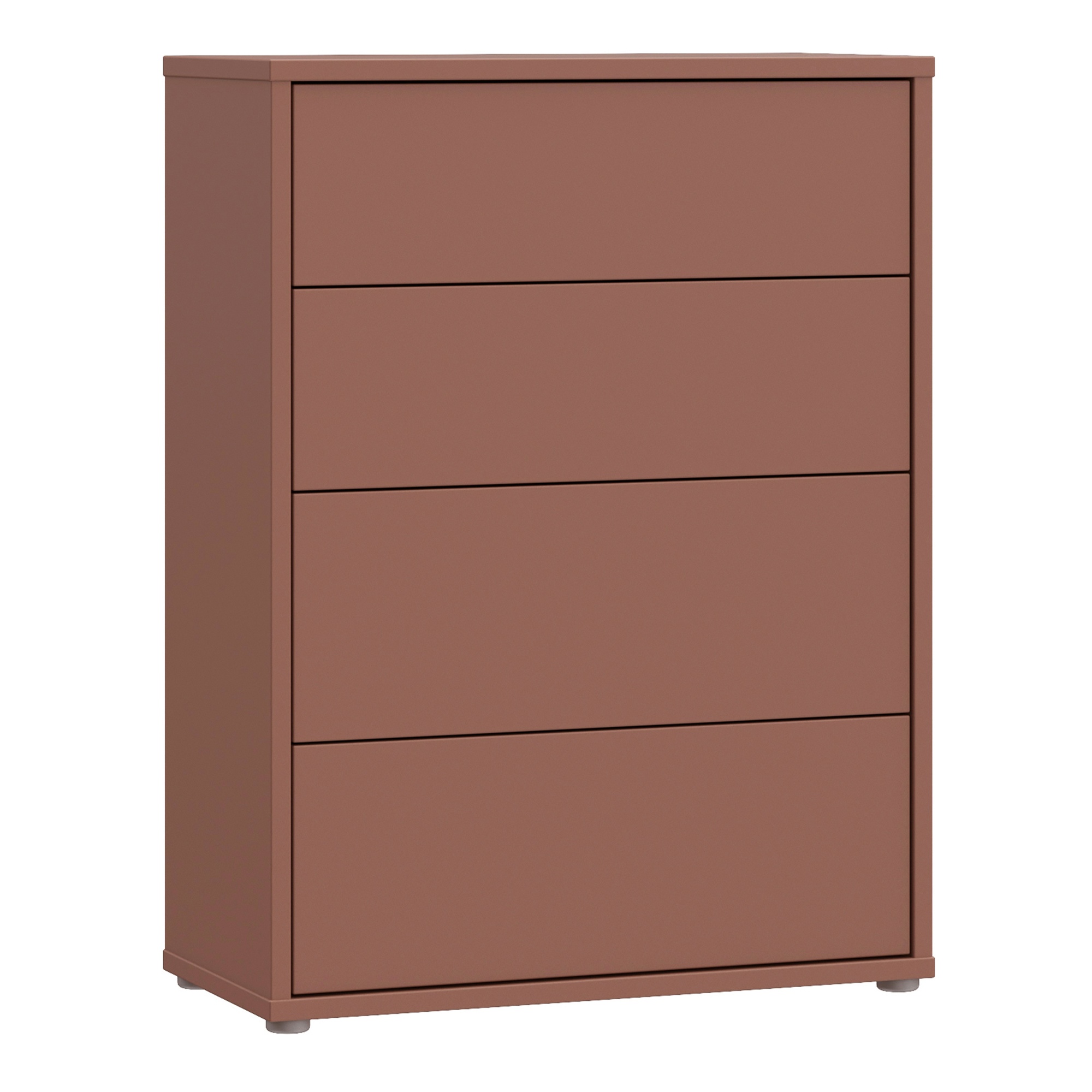 AVELINE Brown Chest of Drawers - Medium-sized, 4 Drawers