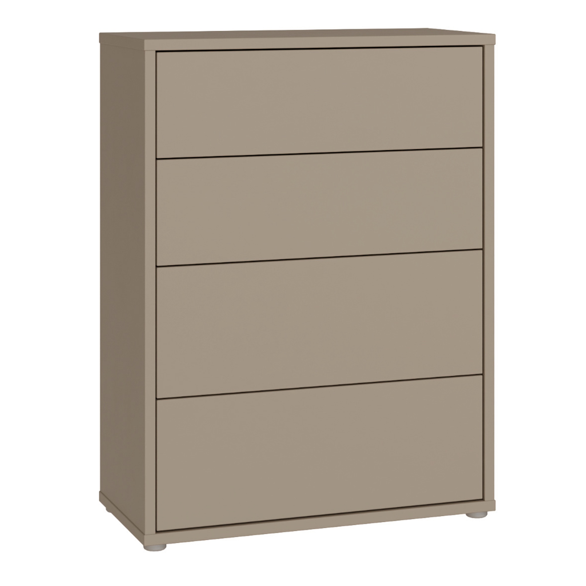 AVELINE Beige Chest of Drawers - Medium-sized, 4 Drawers