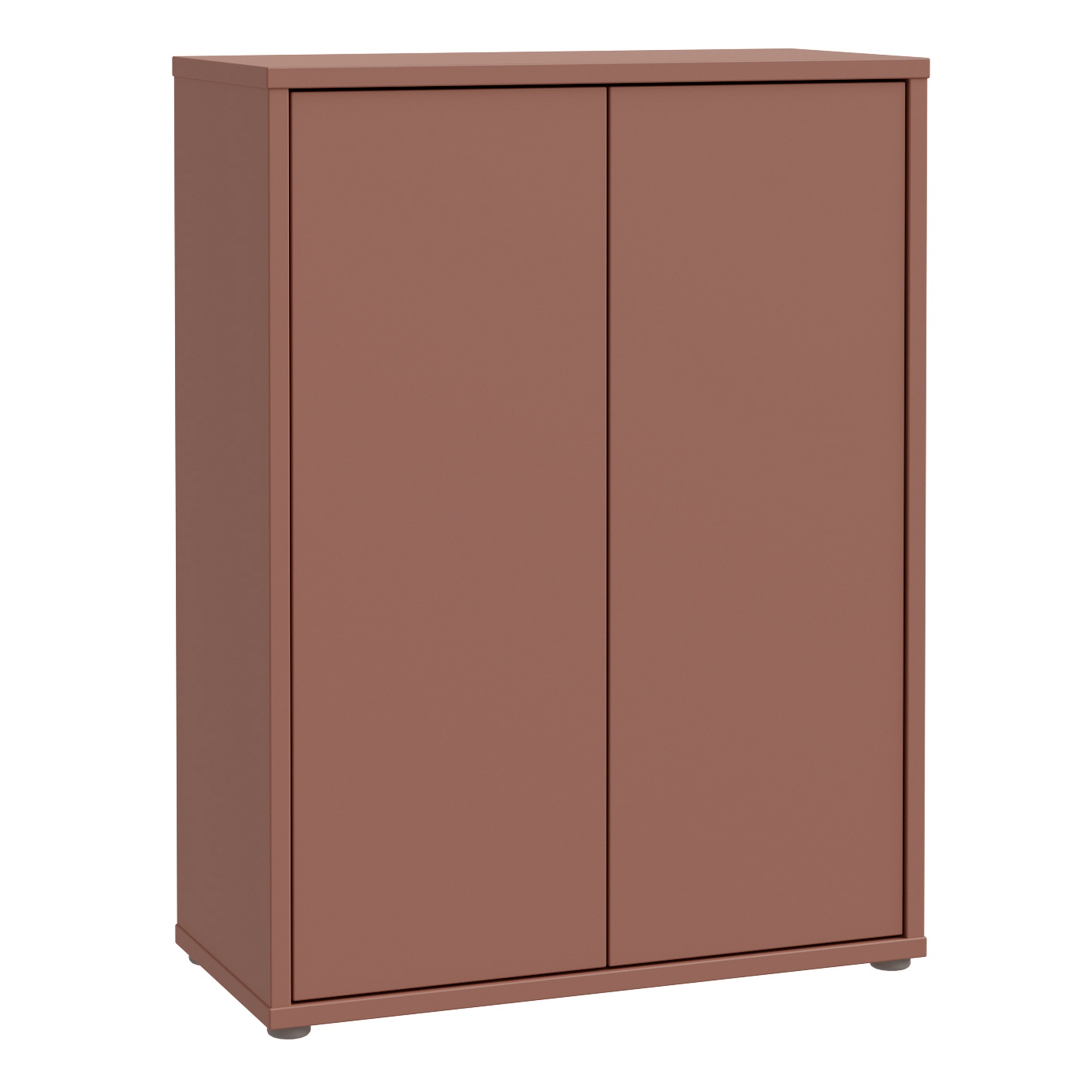 AVELINE Shoe Cabinet with 2 Push to Open Doors - Terracotta