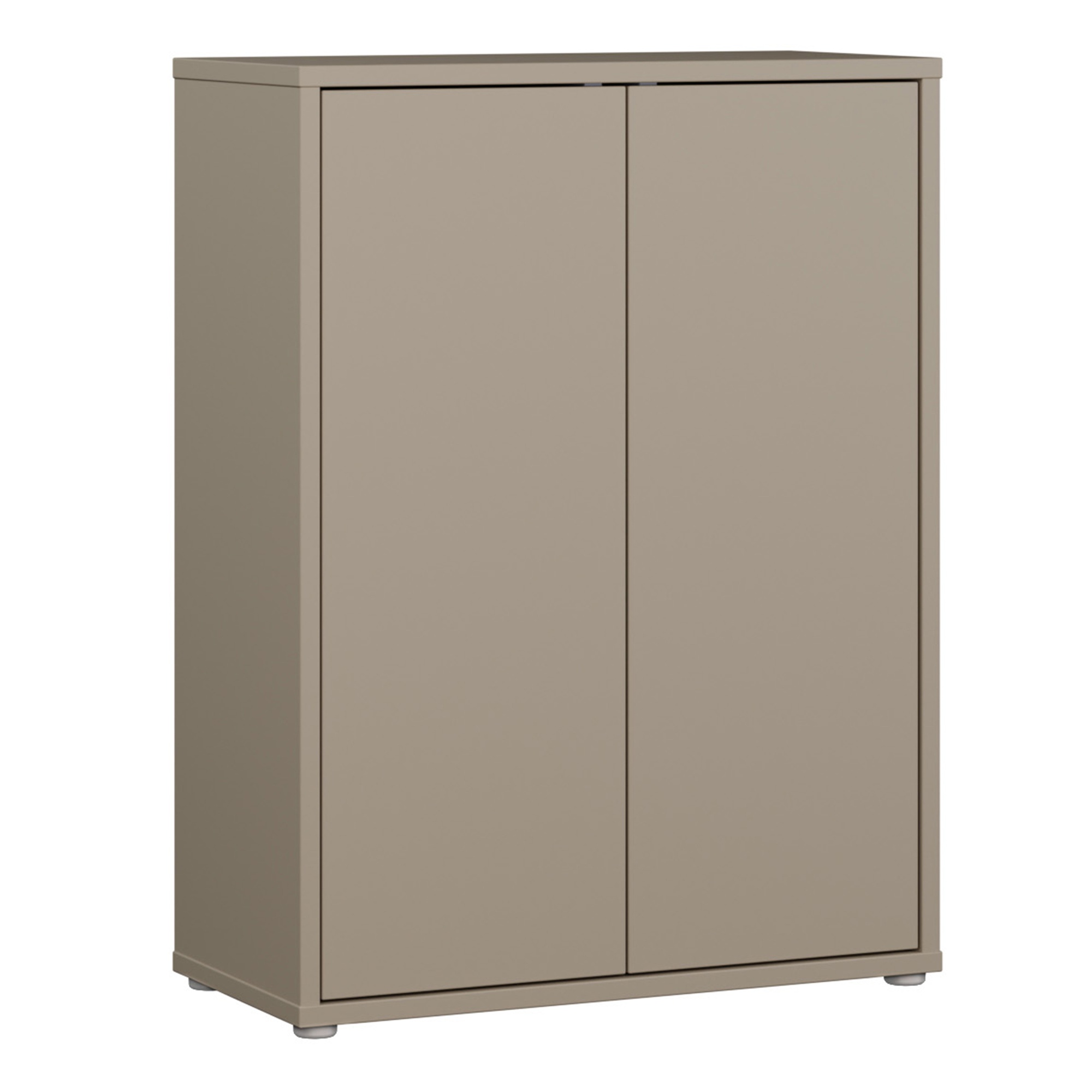 AVELINE Shoe Cabinet with 2 Push to Open Doors - Taupe