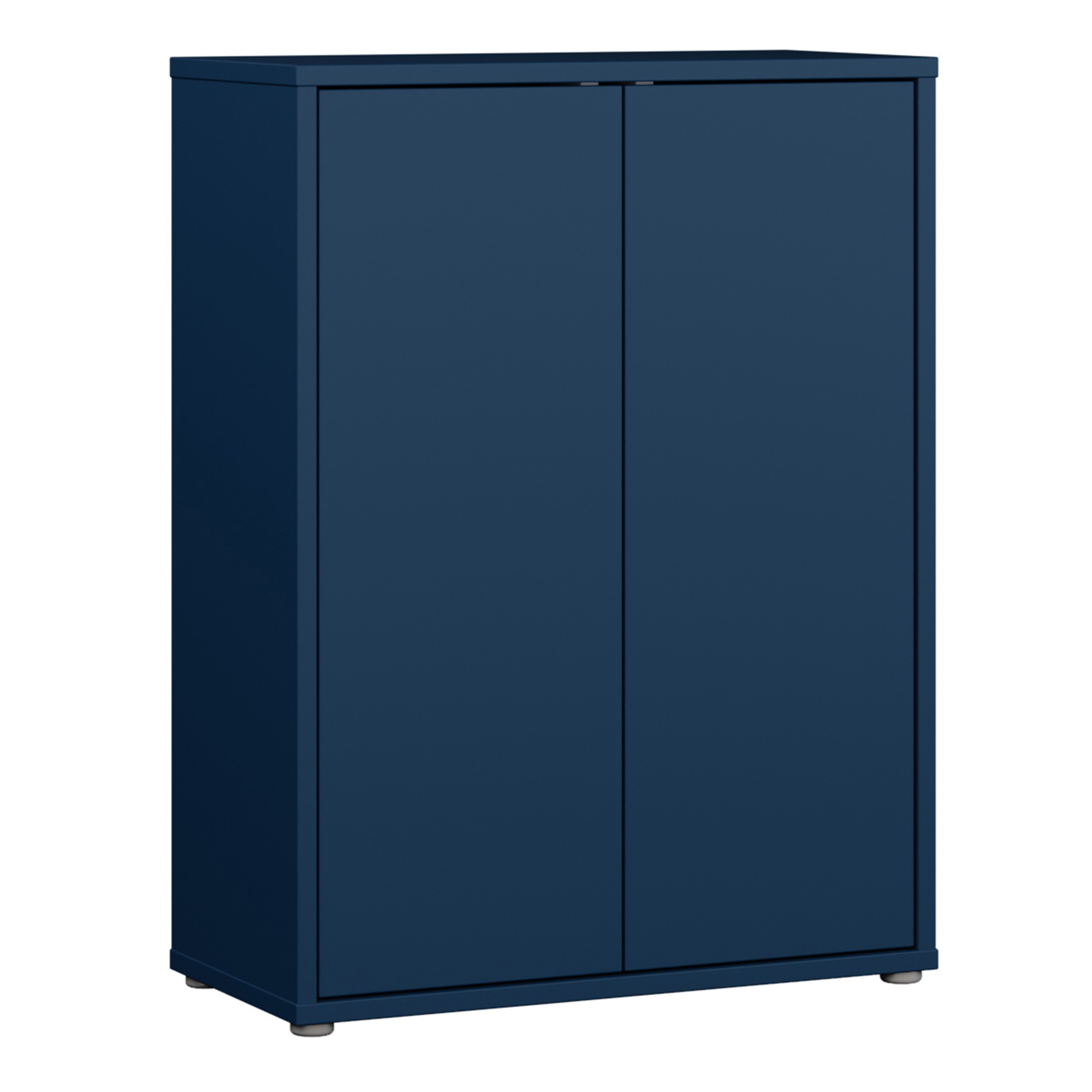 AVELINE Shoe Cabinet with 2 Push to Open Doors - Night Blue