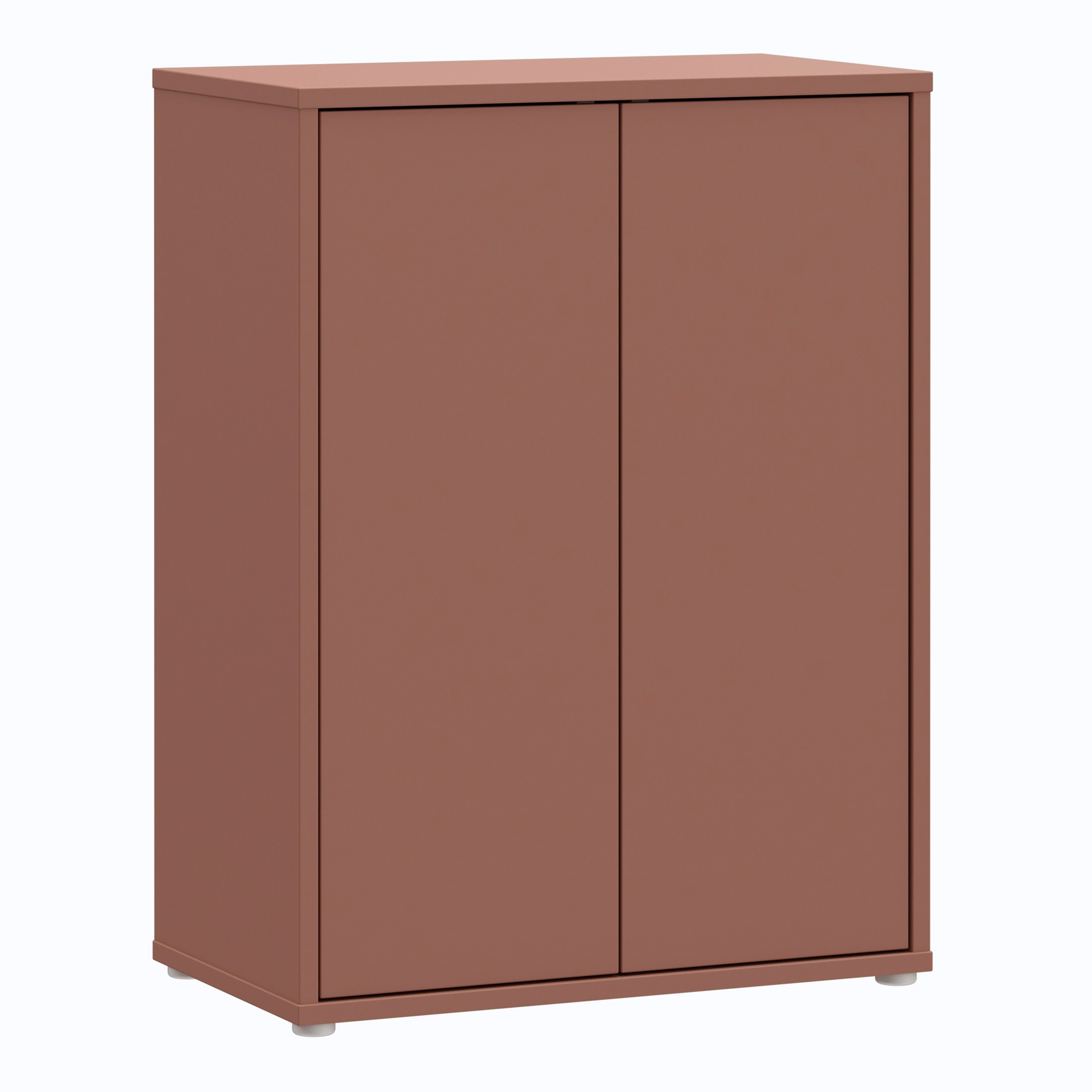 AVELINE Tall 2 Door Sideboard with Push to Open Doors - Terracotta