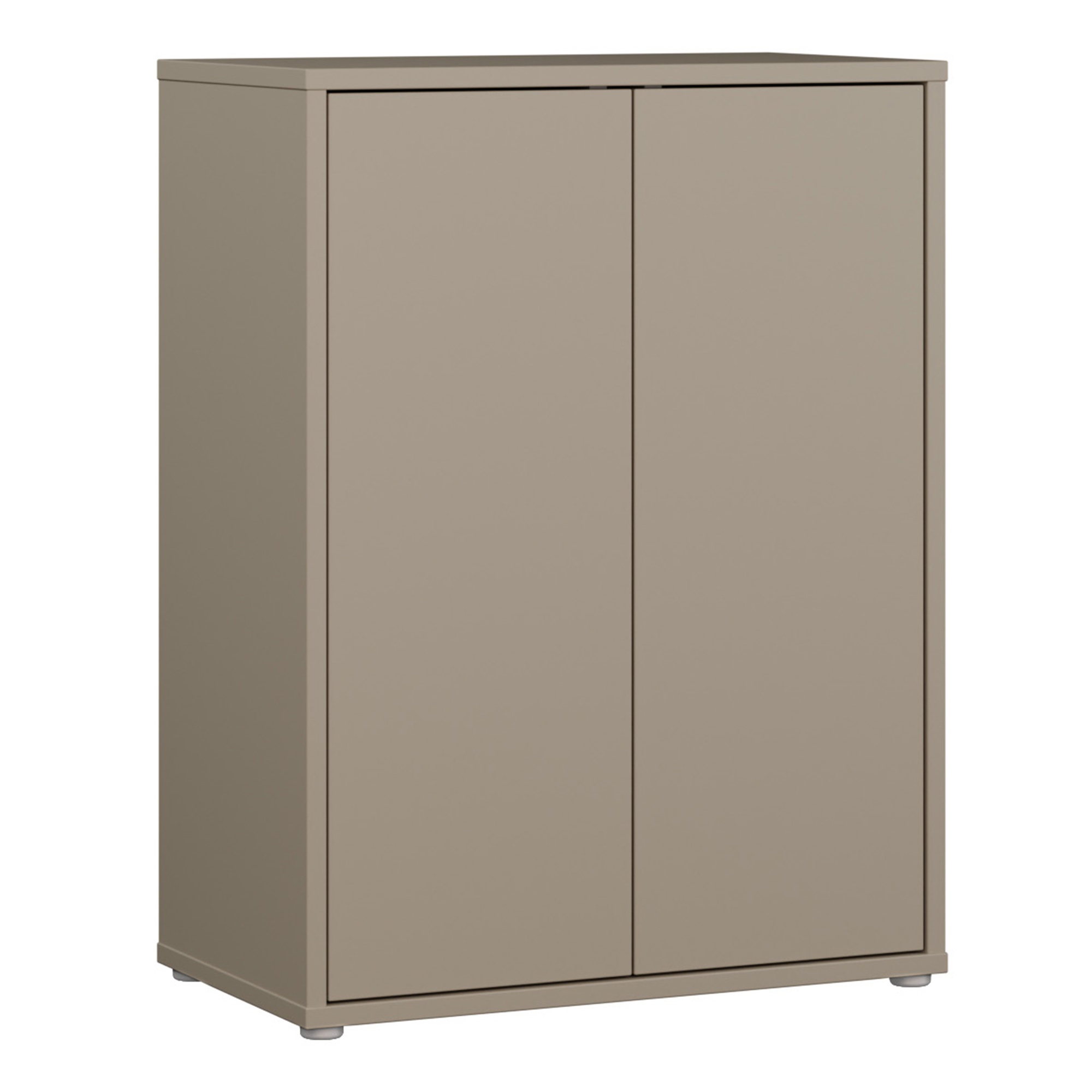 AVELINE Tall 2 Door Sideboard with Push to Open Doors - Taupe