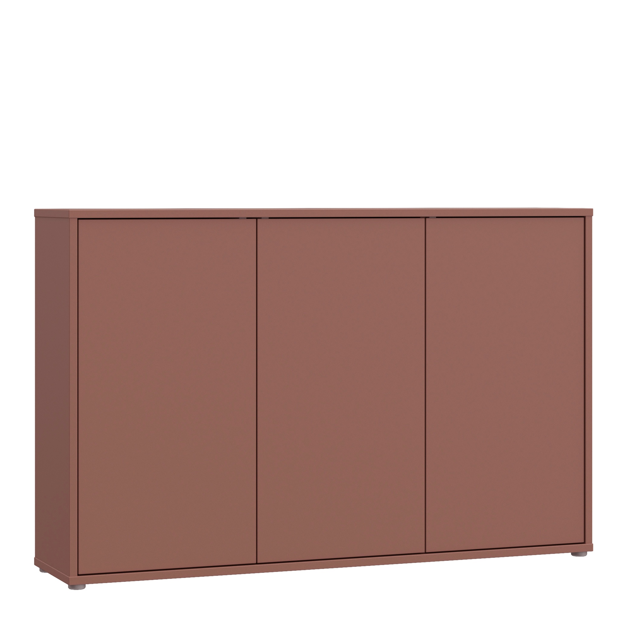 AVELINE 3 Door Sideboard with Push to Open Doors - Terracotta
