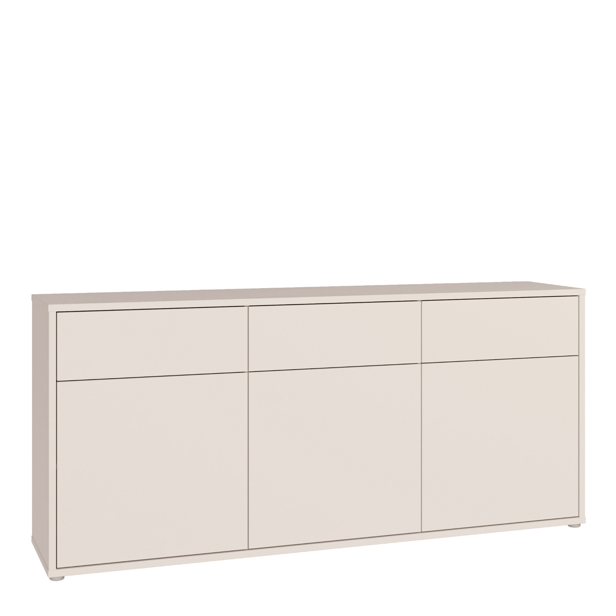 AVELINE 3 Door 3 Drawer Sideboard with Push to Open Drawers - Sand
